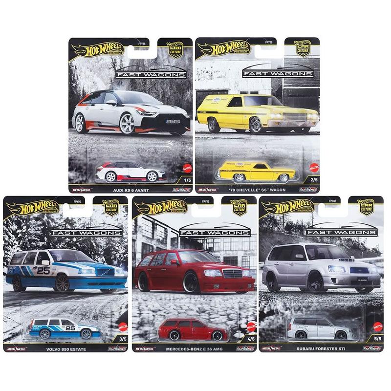 Hot Wheels Premium Car Culture Fast Wagons Set Fast Wagons FPY86